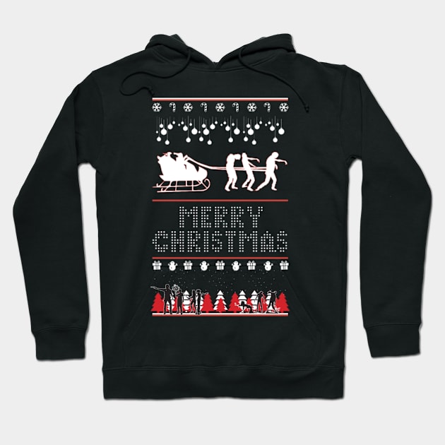 Christmas Zombie Hoodie by D3monic